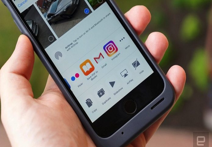 instagram ios share extension