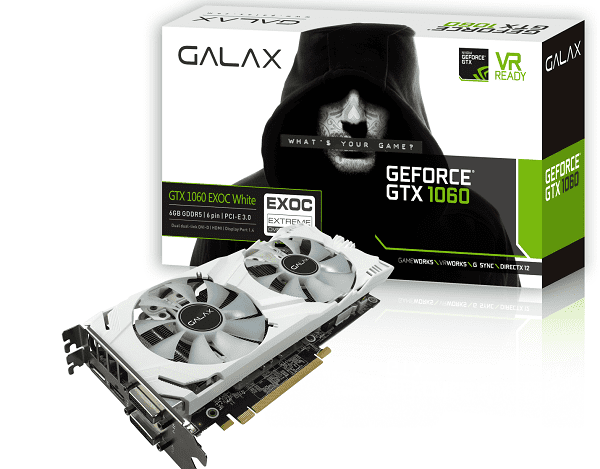 Galax GeForce GTX 1060 EXOC White