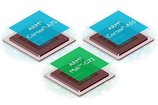 ARM Cortex A75 A55 Mali G72 1