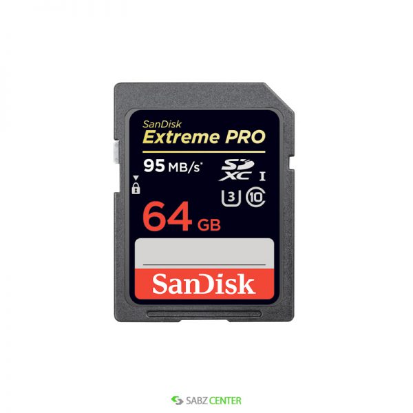 SanDisk Extremepro 95 64GB SabzCenter 01 SanDisk Extreme Pro 633X 95MBps SDHC 64GB