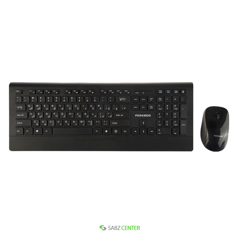 کیبورد و ماوس Farassoo FCM-9595 Wireless Keyboard and Mouse