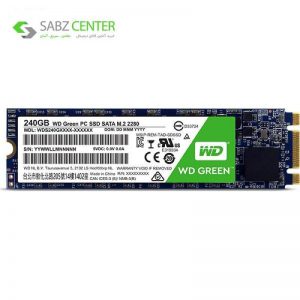 حافظه SSD وسترن دیجیتال مدل GREEN WDS240G1G0B ظرفیت 240 گیگابایت - 0
