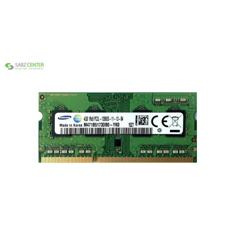 رم لپ تاپ سامسونگ مدل DDR3L 1600MHz ظرفیت 4 گیگابایت - 0