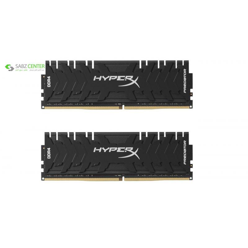 رم دسکتاپ DDR4 دو کاناله 3200 مگاهرتز CL16 کینگستون مدل HyperX Predator ظرفیت 8 گیگابایت - 0