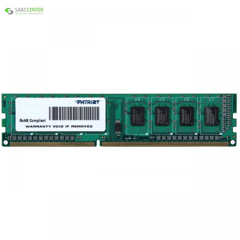 رم دسکتاپ DDR3 تک کاناله 1600 مگاهرتز CL11 پتریوت سری Signature ظرفیت 4 گیگابایت Patriot Signature DDR3 1600 CL11 Single Channel Desktop RAM - 4GB - 0