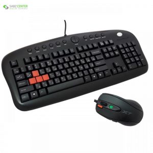 کیبورد و ماوس مخصوص بازی ای فورتک مدل KX2810 - 0