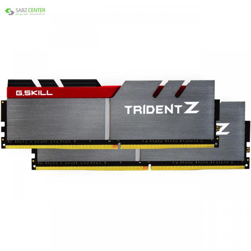 رم دسکتاپ DDR4 دو کاناله 3200 مگاهرتز CL16 جی اسکیل مدل Trident Z ظرفیت 32 گیگابایت G.SKILL Trident Z DDR4 3200Mhz CL16 Dual Channel Desktop RAM 32GB - 0