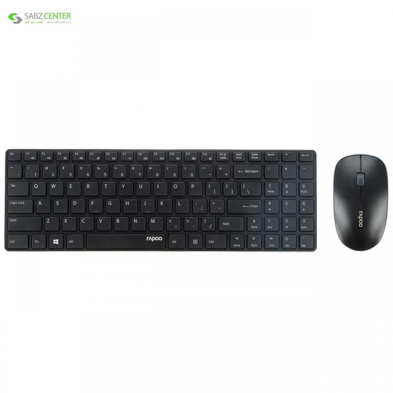 کیبورد و ماوس بی سیم رپو مدل X9310 Rapoo X9310 Wireless Keyboard and Mouse - 0