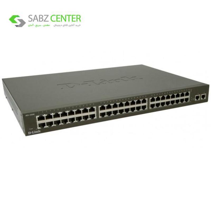 سوییچ 48 پورت مگابیتی و رکمونت دی-لینک مدل DES-1050G همراه با 2 پورت گیگابیتی D-Link DES-1050G 48-Port 10/100Mbps Unmanaged Ethernet Switch + 210/100/1000Mbps Port - 0