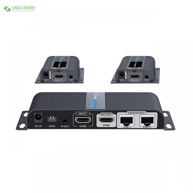 توسعه دهنده و تکرارکننده 1به 2 HDMI لنکنگ مدل LKV712PRO Lenkeng LKV718PRO 1 to 2 HDMI Extender And Splitter - 0