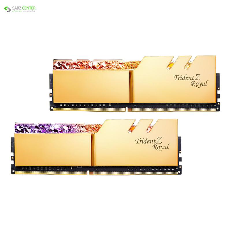 رم دسکتاپ DDR4 جی اسکیل Trident Z Royal Gold ظرفیت 32GB
