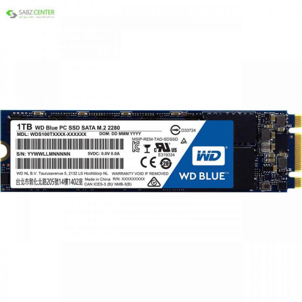 حافظه SSD وسترن دیجیتال BLUE WDS100T1B0B 1TB