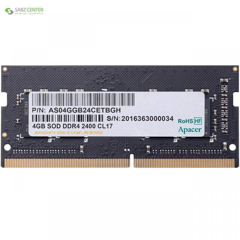 رم لپ تاپ DDR4 تک کاناله 2400 مگاهرتز اپیسر 4GB