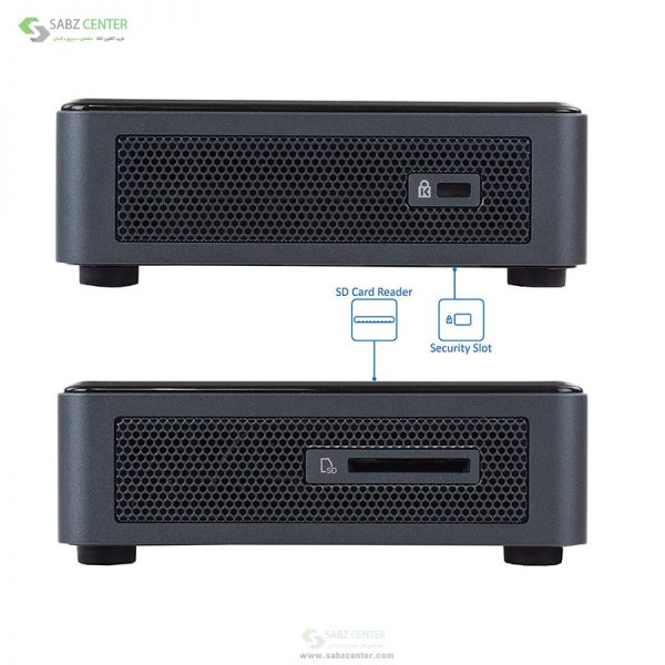 بخش کناری کامپیوتر کوچک اینتل Intel NUC 10i7FNK