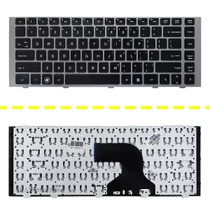 کیبرد لپ تاپ اچ پی Keyboard HP ProBook 4440S مشکی-بافریم نوک مدادی+7 روز مهلت تست
