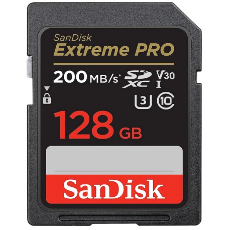 کارت حافظه اس دی 128 گیگابایت سن دیسک SanDisk Extreme Pro U3 633X 200MB/s Full HD 128GB