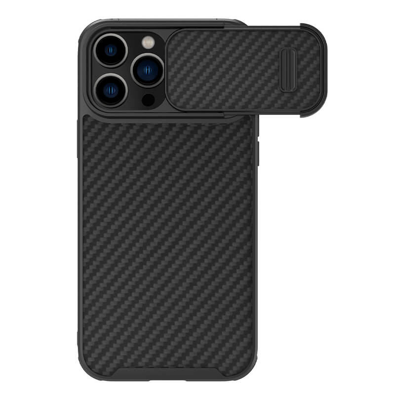 قاب فیبر کربنی نیلکین Apple iPhone 14 Pro Max Nillkin Synthetic fiber S carbon fiber دارای محافظ لنز