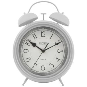 ساعت Classic Twin Bell Clock BELMONT لوتوس کد B700 سایز 32X23X8cm سانتی متر رنگ سفید,زرد,جگری,مشکی,سرمه ای