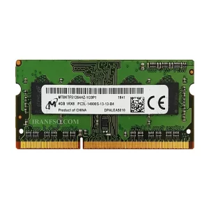رم لپ تاپ 4 گیگ Micron Technology DDR3-PC3L-1866-14900 MHz 1.35V یکسال گارانتی+یک سال گارانتی