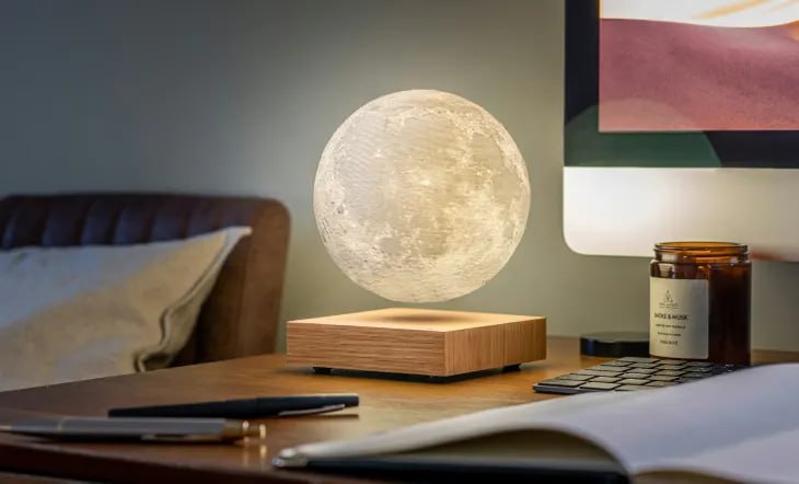 چراغ خواب آباژور ماه معلق - moon levitation