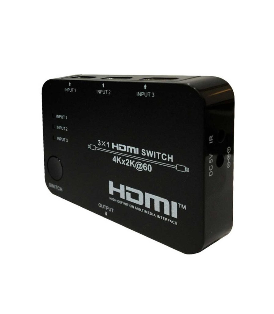 سوئیچ 3 پورت HDMI 2.0 با ریموت کنترل فرانت FN-S231