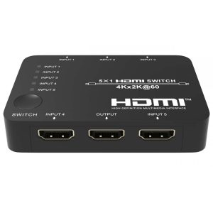 سوئیچ 5 پورت HDMI 2.0 با ریموت کنترل فرانت FN-S251
