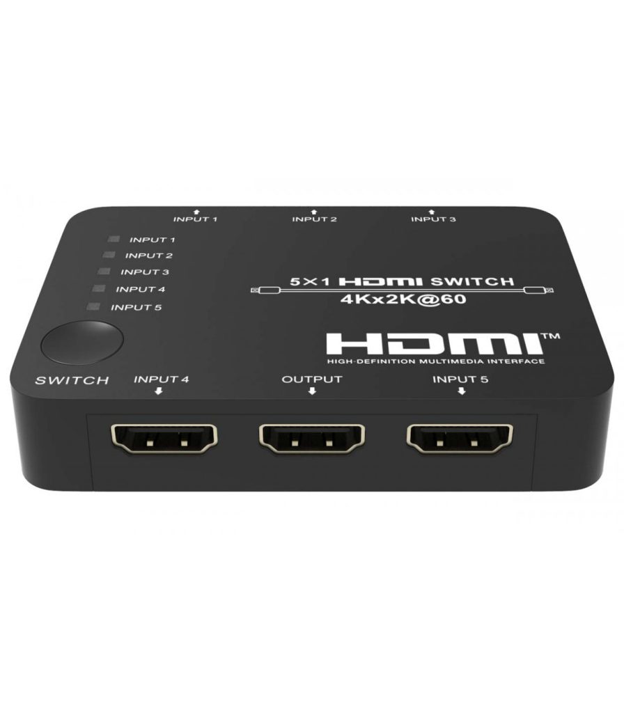 سوئیچ 5 پورت HDMI 2.0 با ریموت کنترل فرانت FN-S251