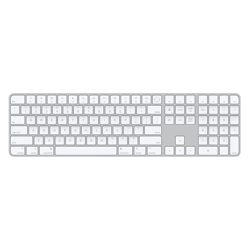 کیبورد بی سیم اپل MXK73 With Numeric+Touch ID
